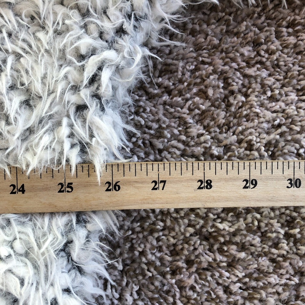 Free People Fluffy Dolman Full Zip Hoodie Jacket Size M Yeti Sherpa Floral Lined - Picture 9 of 10